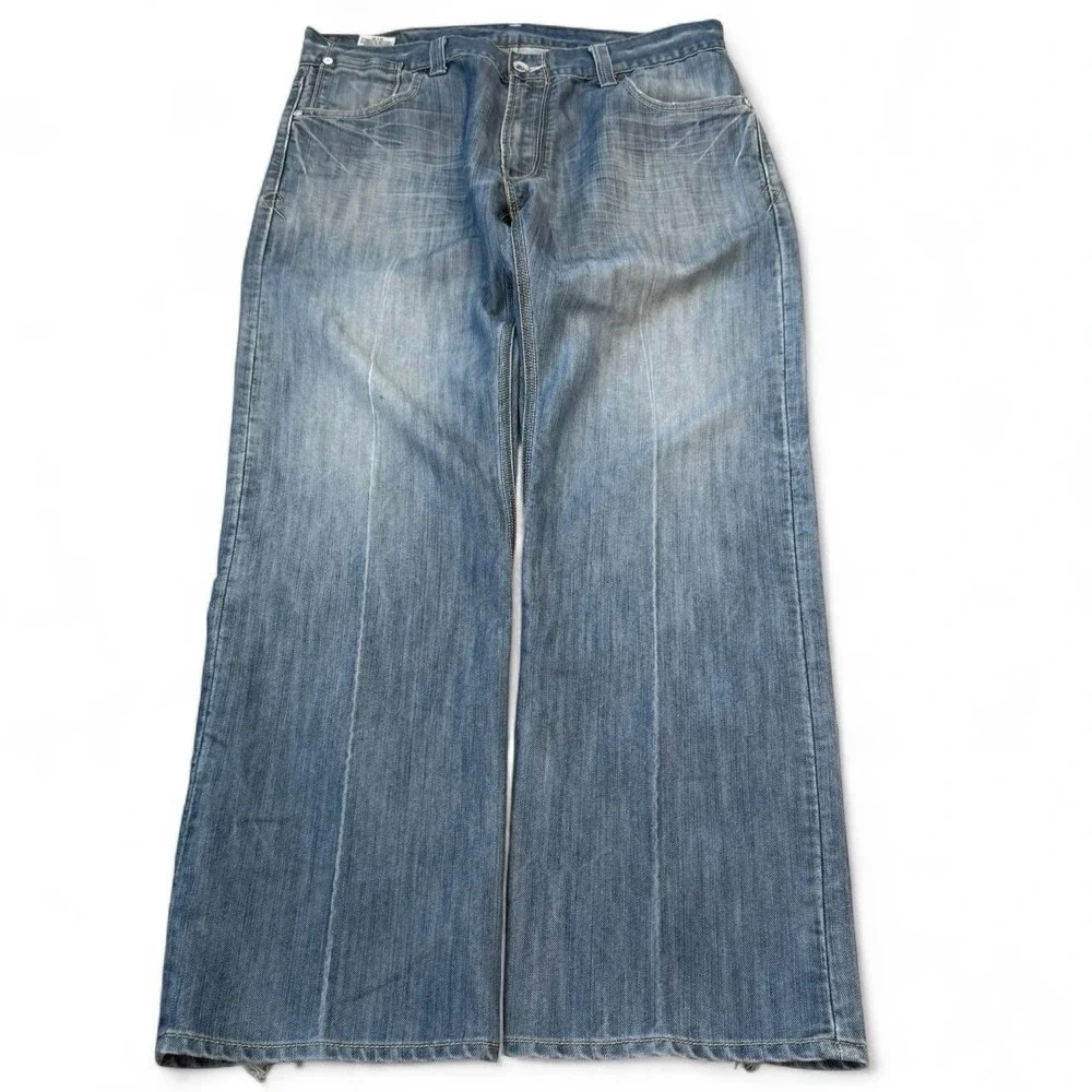 Vintage Levi's 514 Distressed Straight Fit Blue Jeans Men's Size 36x29 Y2K Denim